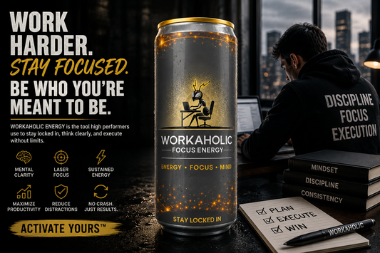 WORKAHOLIC Energy | Calm Focus Energy for High Performers & Builders
