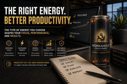 Why the Right Energy Drink Matters for Productivity | WORKAHOLIC