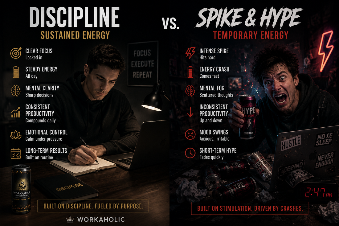 Discipline vs. Spike-and-Hype Energy | WORKAHOLIC